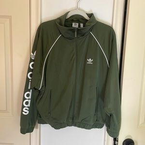Adidas Women’s Olive Green Track Jacket